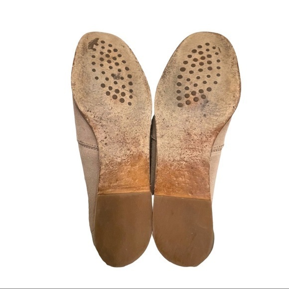 PEDRO GARCIA Smoking Slippers Nude Suede Loafer Slip On Size 41/10 - Picture 7 of 7